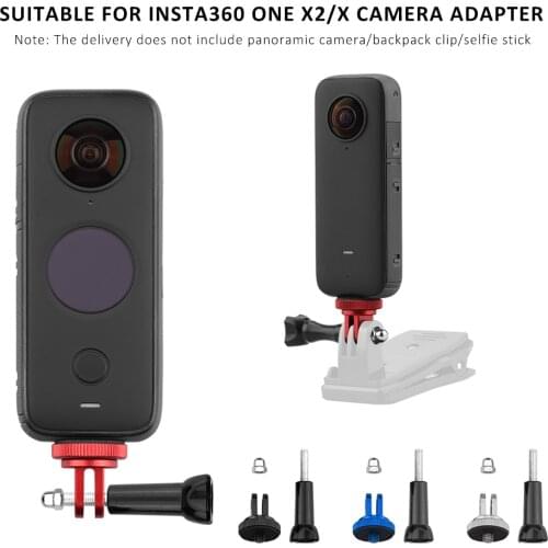 1pcs 1/4 inch Action Camera Mount Screw Adapter for Insta360 ONE X2/X Tripod Selfie Stick Strap Holder Connector