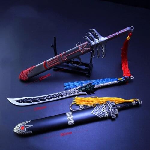 Around Wu Wu Geng Ji, King Zhou Burning Sky and Blazing Wing Sword, Ziyu Zhutian Sword, Alloy Model Weapon Going Against The Sky