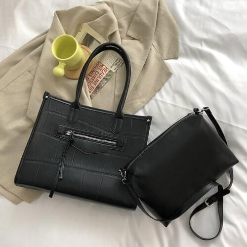 High-quality Casual Ladies Shoulder Bag 2021 New Female Bag Trendy Fashion 2-piece Portable Shoulder Bag Net Red Tote Bag