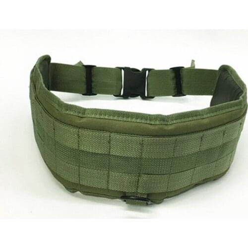 High Quality New Adjustable Canvas Outdoor Tactical ultra-wide Combat Waistband Belt Girdle For Outdoor Sports Hunting