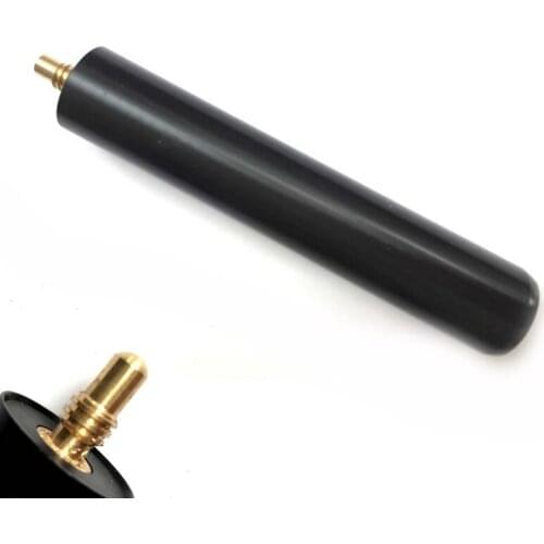 Xmlivet Free shipping 15cm/6inch Black Plastic Snooker cue extension for SPIRAL Screw Snooker cue accessories