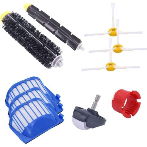 Replacement Parts Compatible for Irobot Roomba 600 610 620 625 630 650 660 Vacuum Accessories,Filters Brushes Wheel