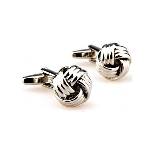 YH00164 Metal Knots Cufflink Cuff Link 4 Pairs Wholesale Free Shipping