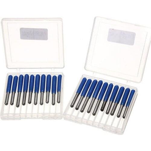 10pcs/lot CNC 3.175mm tools Shape Flat Bottom Carbide PCB Engraving Bits CNC Router Tool 20 Degree Metal Cutter Mini Drill Bit