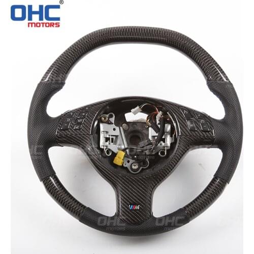 100% Real Carbon Fiber Steering Wheel compatible for M3 E46