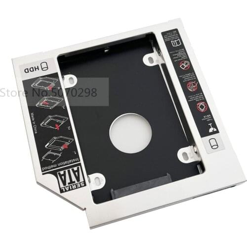 12.7mm 2nd HDD SSD Hard Drive Optical Caddy Frame Adapter for Toshiba Satellite L855 L850 L870 L870D L875 L875D L870 C855 C855D