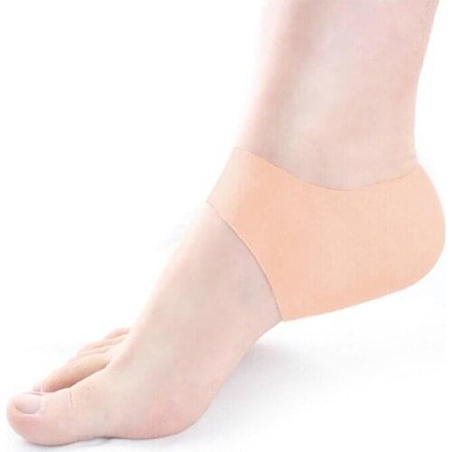 2pc/pair Silicone Gel Heel Socks Foot Care Tool Shoes Almofada Moisturising Cracked Heel Callus Remover Feet Care For Men/Women