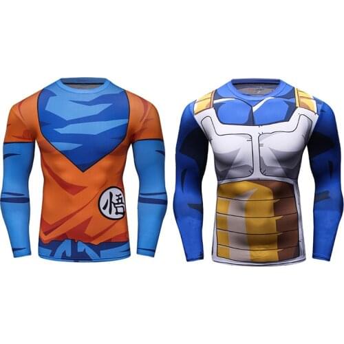 2021 Cosplay Anime characte New Design High Quality Digital Sublimation Printed Tshirt Men Fashion Gym Rash Guard