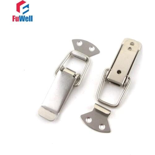 4pcs R101 Iron Spring Loaded Toggle Latch Case Cabinet Box Toggle Hasps Catch Buckle