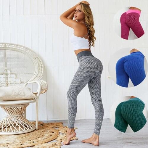 Seamless leggings for women high waist training pants honeycomb leggings sport legging push up yoga pants Fitness Gym Workout