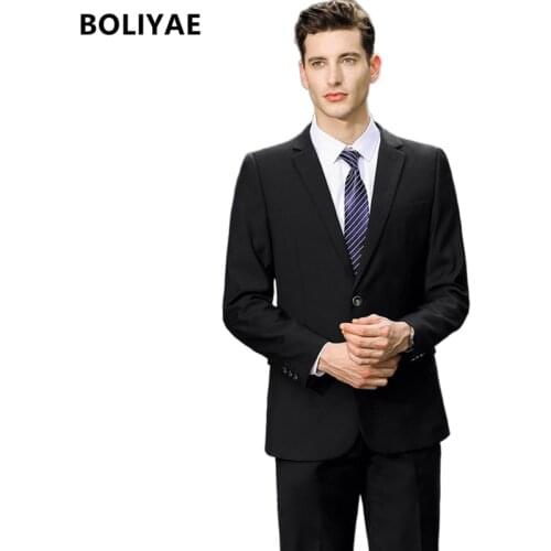 Мужские деловые костюмы BOLIYAE China At AliExpress