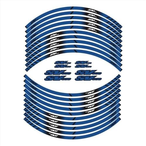 Rim Decorative Stickers For Suzuki SV650 SV 650 sv650 Motorcycle Wheel Film Border Reflective Waterproof LOGO Decals Sticker