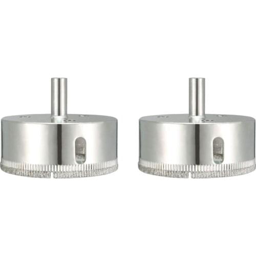 70mm Diamond Coated Glass Hole Saw Drill Bits for Ceramic Tile Marble Rock Porcelain 2 Pcs