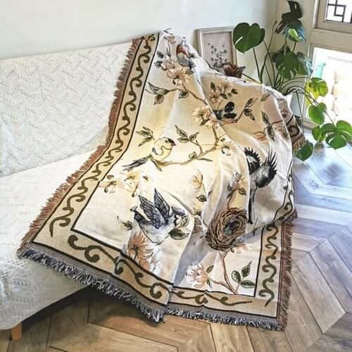 Ethnic Bohemian Knitted Throw Blanket picnic camping Sofa Covers Slipcover High Quality blanket car Travel Plane Blanket