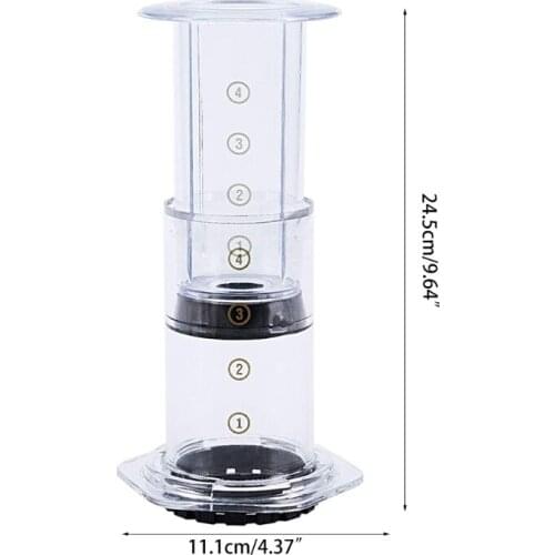 Filter Glass Espresso Coffee Maker Portable Cafe French Press CafeCoffee Pot Fo