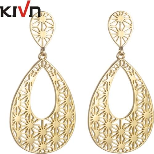 KIVNFashion Jewelry BOHO Smooth Dangle Drop Filigree Bridal Wedding Earrings for Womens Girls Birthday Christmas Gifts