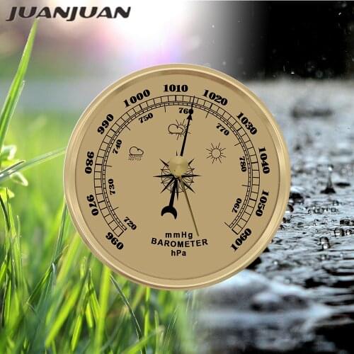 Barometer Air Pressure Gauge Wall Hanging Weather Forecast Station Thermometer Hygrometer for Ships Laboratories Families Tools