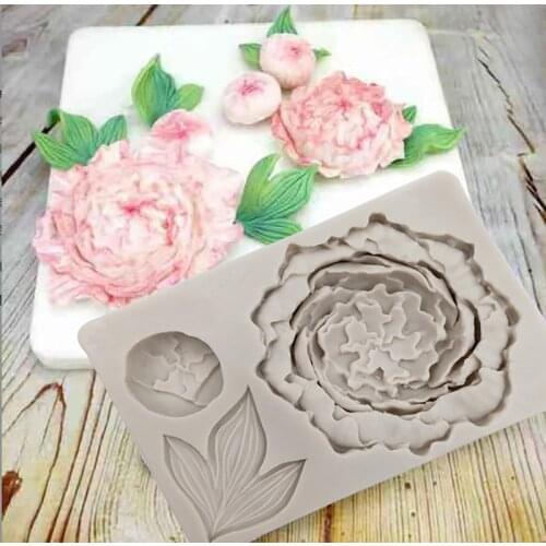 Minsunbak Cake Tools Flower Silicone Mold DIY Chocolate Gumpaste Baking Tools