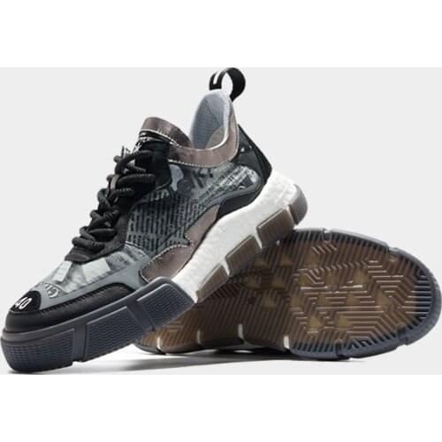 Fashion Men Sneakers Casual Running Lightweight Sports Hip hop Multi-material splicing Comfort Unisex Footwear Thick bottom