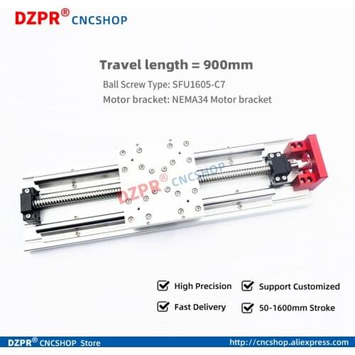 Precision X axis Y axis Module 900mm Effective stroke Linear Stage Slide with Nema34 stepper Motor bracket for CNC Router