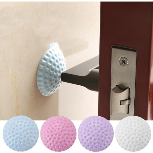 Soft Rubber Door Crash Pad To Protect The Wall Anti-Slip Self Adhesive Door Stopper Golf Modelling Door Fender Stickers Mat