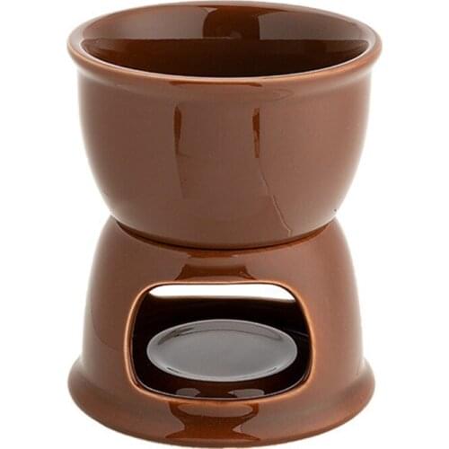 Fondue Pot Set,Chocolate Fondue Pot Cheese Porcelain Melting Pots Porcelain Melting Pot for Tapas And Cheese, Chocolate