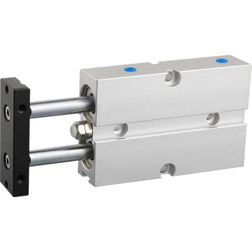 Double Rod TN Type Pneumatic Cylinde Air 20mm Bore 10mm 16mm 20mm 25mm 32 Small Aluminum Alloy Stroke 30 35 40 45 50 60 70 75mm