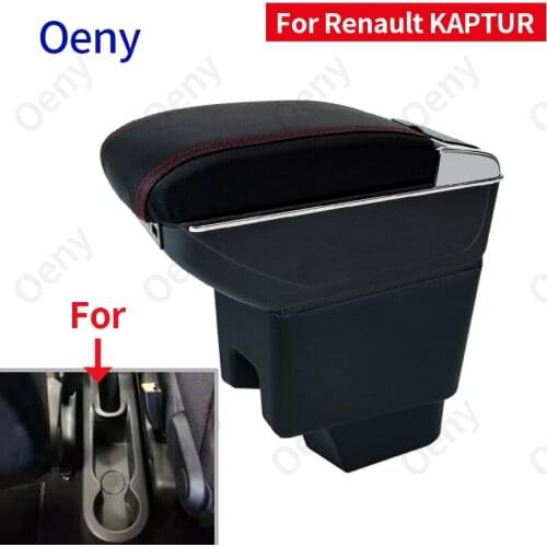 For Renault Kaptur Armrest KAPTUR Retrofit parts dedicated Car Armrest box Center Storage box car accessories Interior with 3USB