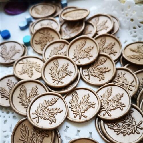 Rosemary Leaf Self Adhesive Wax Seal Stickers,wedding leaf wax stamp,envelope seal, botanical leaf seal SELF-ADHESIVE