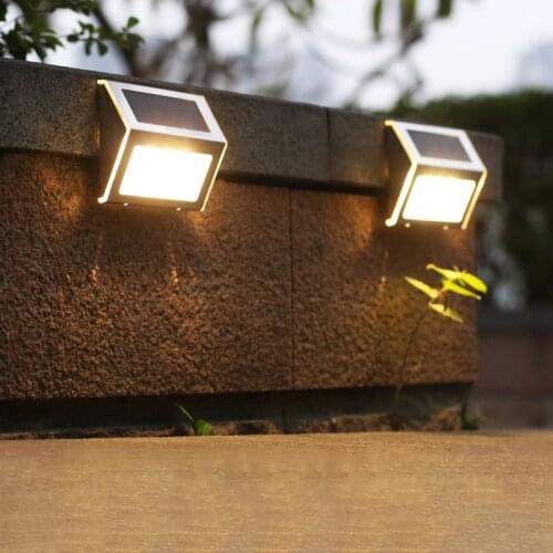 Led Solar Light Outdoor Solar Lamp Waterproof Wall Lamps Stair lawn Lights Garden Decor Step Deck Light For Patio Balcony Fence