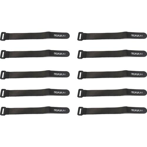 TCMMRC 10pcs Lipo Battery Strap Tie 20*200mm Magic Sticker Cable Tie Wrap For RC FPV Quadcopter Model Tie