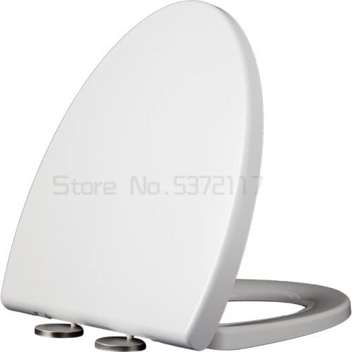 Toilet seat V shape Slow Close PP toilet lid above installation Length 445mm - 500mm Width 355mm - 365mm GBP17271SV