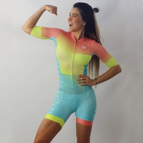 Sporty Design Feminine Jumpsuit Summer Short Sleeved Swimwear Vrouw Triathlon Sexy Paks Fietsen Custom Bike Jersey Ropa Ciclismo