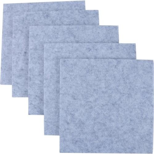 12pcs 300x300 Black/Grey/White Acoustic Board Soundproof Foam Panels Sound Absorption Polyester Sponge Drum Room Wedge Tiles