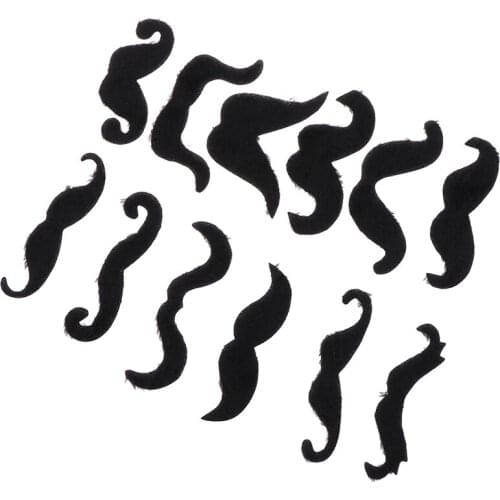 12pcs Funny Creative Costume Mustache Pirate Party Halloween Cosplay Fake Mustach Beard Whisker Kid Adult Novelty Party Supplies
