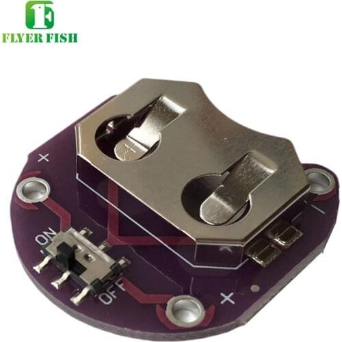 2pcs Hold 1x CR2032 Button Coin Cell Battery Holder Case Storage 3V Lead ON/OFF Switch CR2025 Cell battery Module