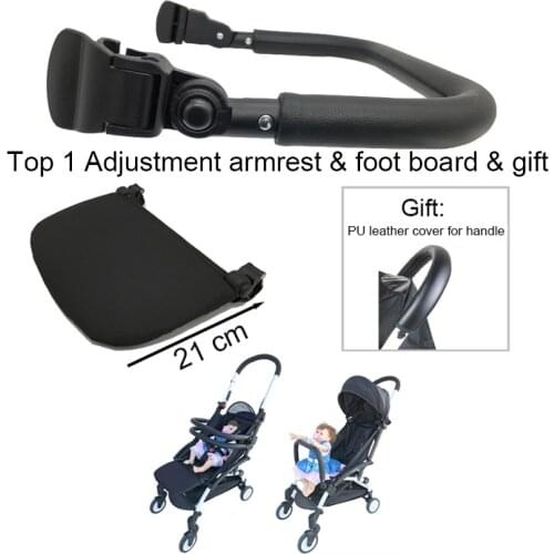 Yoya stroller accessories leather bumper and extend footrest handle protective case cover for Babyzen Yoyo and similar stroller