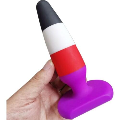 CPWD Multicolor Dilatador Anal beads Silicone butt plug Gay sextoy Adult sex toys for men /woman Prostata massage Buttplug Dildo