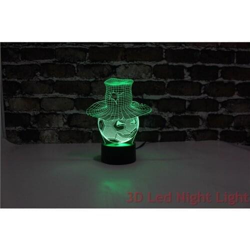 Free Shipping Football Souvenir 3D Led BedRoom Night Light with FCC and UL Certificate