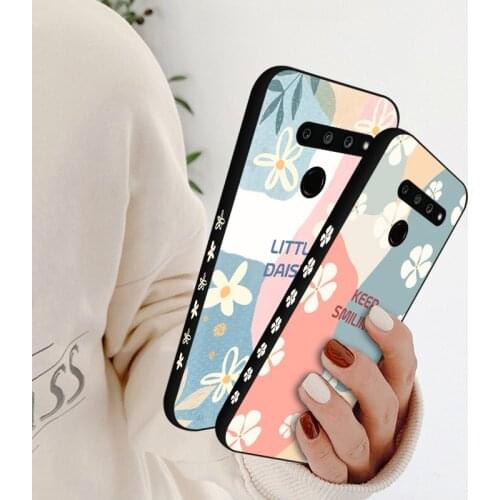 Flowers Phone Case Cover For LG G6 G7 G8S ThinQ Capa Shell Soft TPU Coque For LG V20 V30 V50S