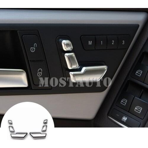 For Benz GLK X204 Interior Door Seat Adjust Button Switch Cover 2008-2015 6pcs Car Accessories Interior Car Decor Car Trim
