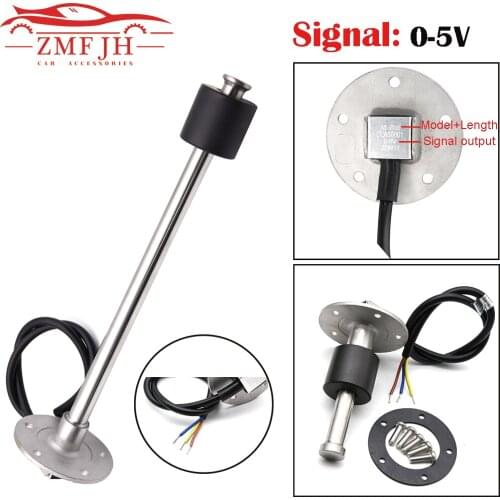 Fuel Tank Level Gauge 0-5V Output Signal Auto Oil Tank Level Sensor Fit for Car Marine Boat Fuel Sending Unit