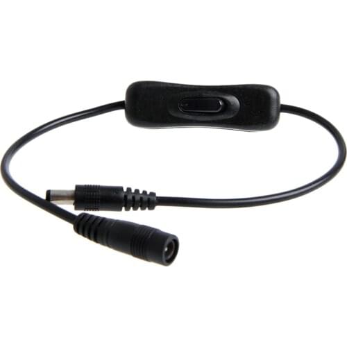 DC In-Line Power Switch ON/OFF 2.1mm/5.5mm Cable Jack For Arduino Plug 12V LACA