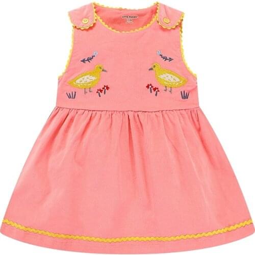 Spring Autumn Baby Girl Dresses Embroidery Flannel Elegant Toddler Dresses For The Girls In Kindergarten Infant Dress Vest 1-6 Y