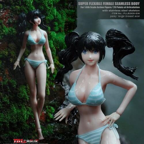 TBLeague PH 1/6 S36 S36A Cartoon Anime Women Action Figure White Skin Large Breast Thin Waist Seamless Body Figure Collections
