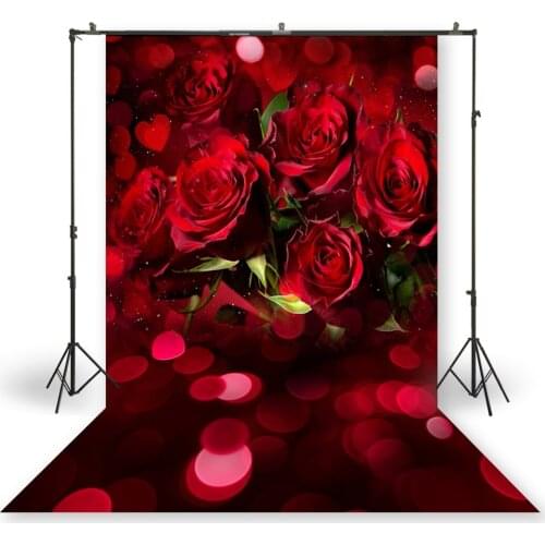 HUAYI Photography Backdrop Newborns Baby Birthday Studio Photo Background Valentine Day Rose Flowers Love Photo Backdrop XT-7078