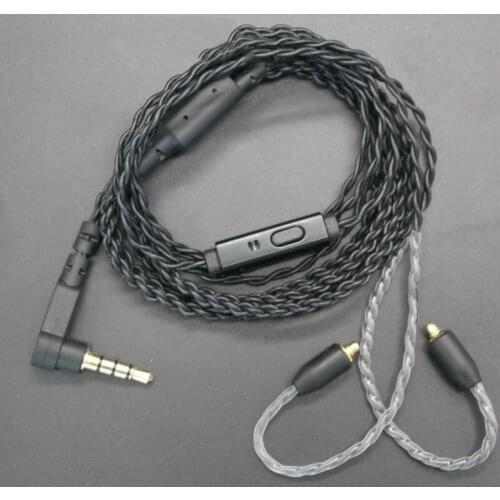 Earphone Cable Audio Cable Cords for Shure SE535 SE315 SE425 UE900 Headphone Replacement 1.2m