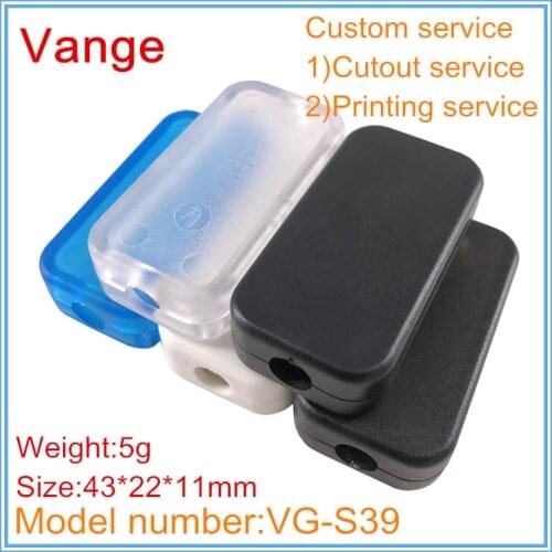 10pcs/lot injection electronic case black ABS plastic material housing enclosure diy 43*22*11mm for transformer product