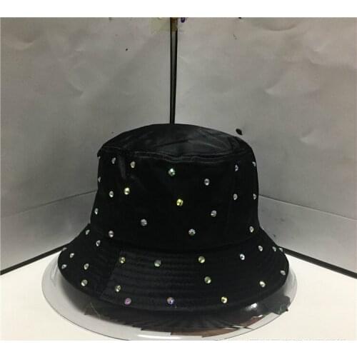2020 Fashion New Four Seasons Color Fake Diamond Lady Shade Fisherman Hat Hats for Women