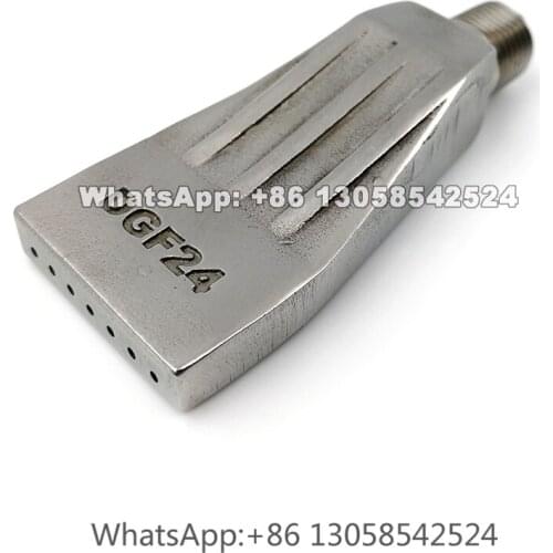 1/8” DGF24 Stainless Steel Flat Blowing Fan Air Nozzle, Dry System Wind Nozzle Air Knife with Blower, Cleaning Nozzle